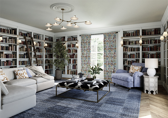 Bangalore Faux Silk, Azure Glow - Made to Measure Curtain - Image 7